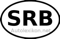 Länderkennzeichen SRB .